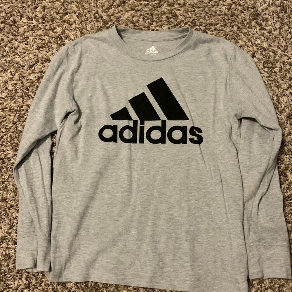 Boys Adidas Long Sleeve T-shirt